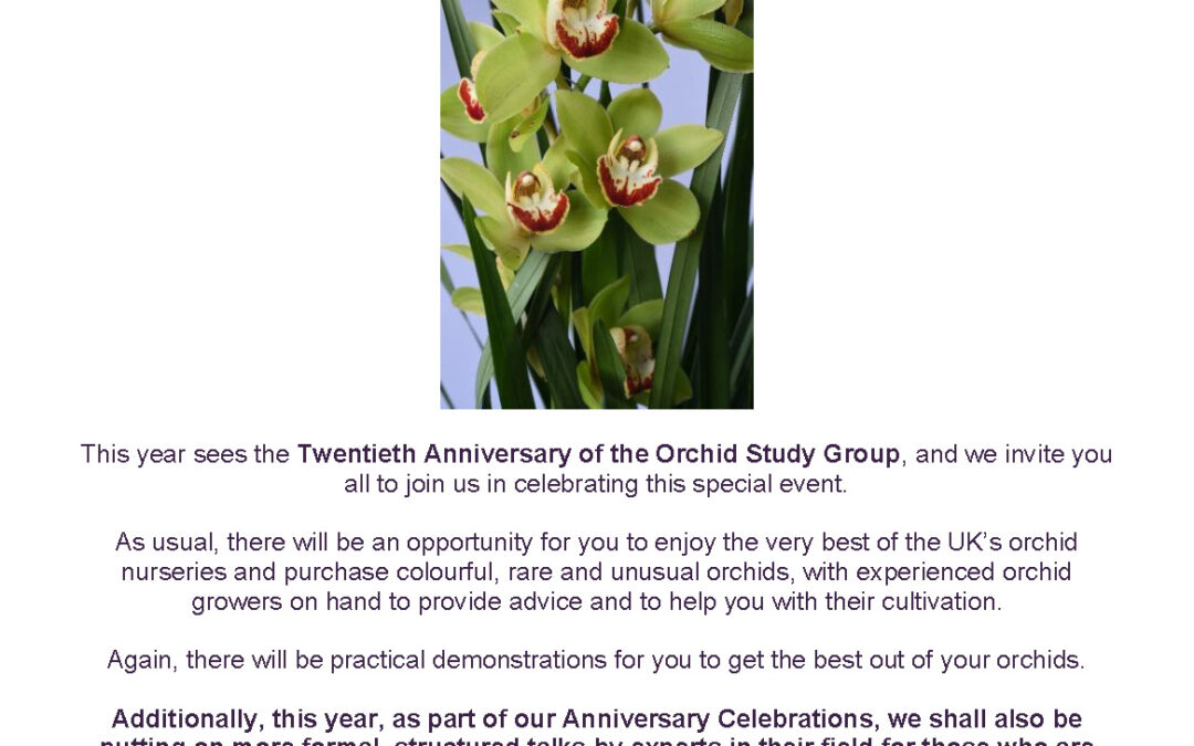The Orchid Study Group’s WELSH ORCHID FESTIVAL